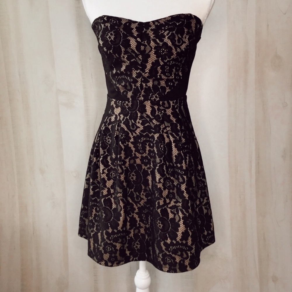 RUBY ROX Strapless Dress Sweetheart Neckline